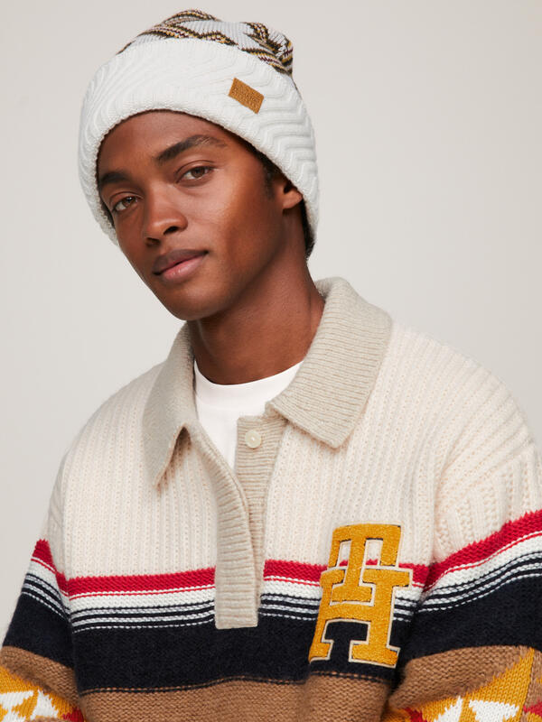 Tommy Hilfiger TH X P BEANIE Kadın Bej Bere