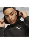 Puma EVOSTRIPE Full-Zip Hoodie DK Siyah Erkek Fermuarlı Hoodie