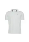 Calvin Klein SS MONOGRAM PIQUE TI, CHE Açık Gri Erkek Polo T-Shirt