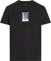 Calvin Klein BRUSH STROKE GRAPHIC, BEH Siyah Erkek T-Shirt & Polo