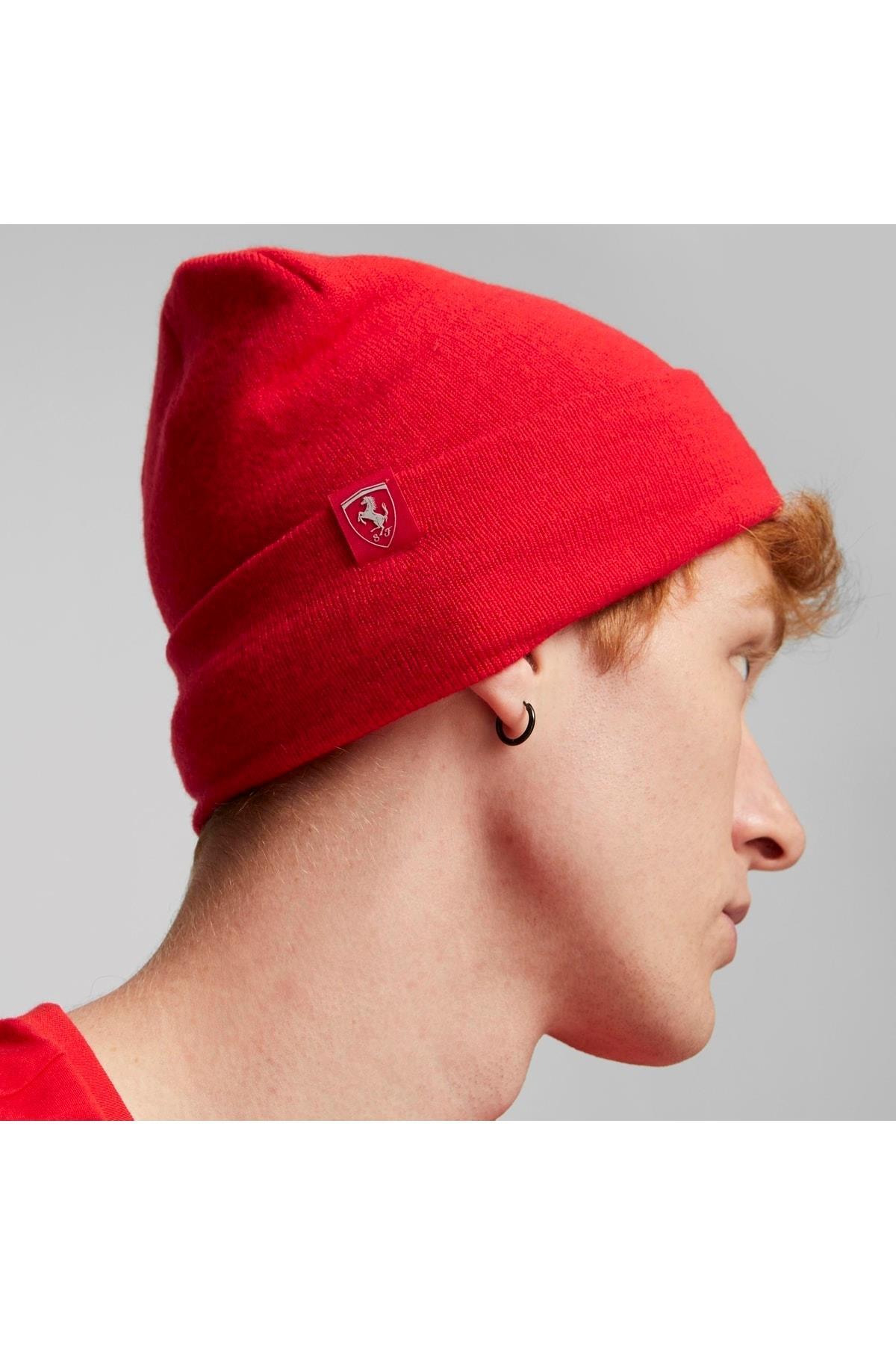 Puma Ferrari Sptwr Style Classic Cuff Beanie Kırmızı Erkek Bere