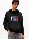 Tommy Hilfiger TJM REG RWB FLAG HOODIE Siyah Erkek Hoodie