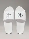 Calvin Klein SLIDE MONOGRAM CV, 0K4 Beyaz Erkek Terlik