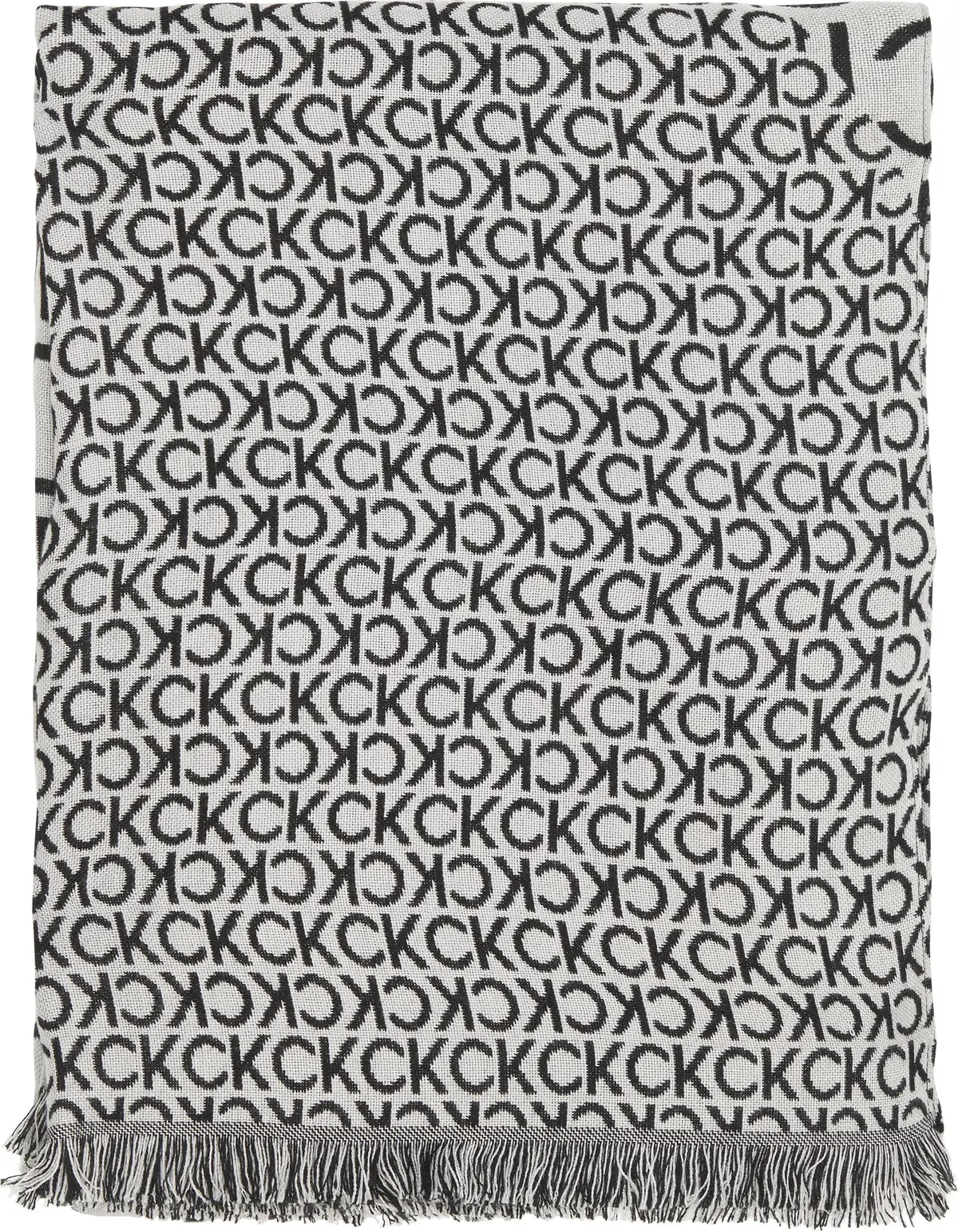Calvin Klein SEASONAL LOGO 100X20 Kadın Siyah Eşarp