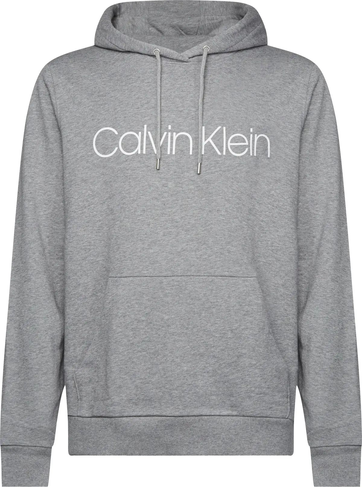 Calvin Klein COTTON LOGO HOODIE Erkek Gri Hoodie