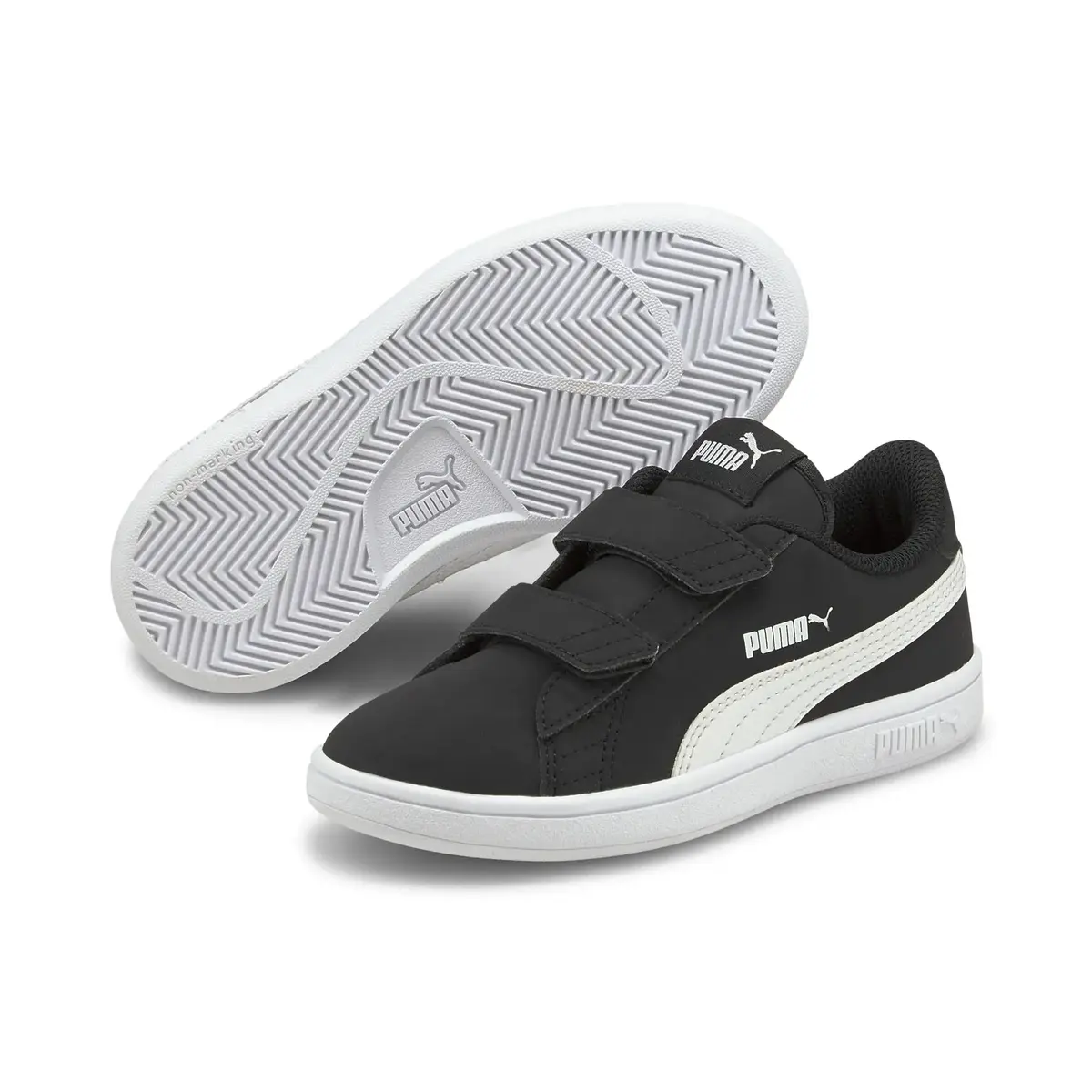 Puma Smash V2 Buck V Ps Siyah Çocuk Çocuk Günlük Spor Ayakkabı