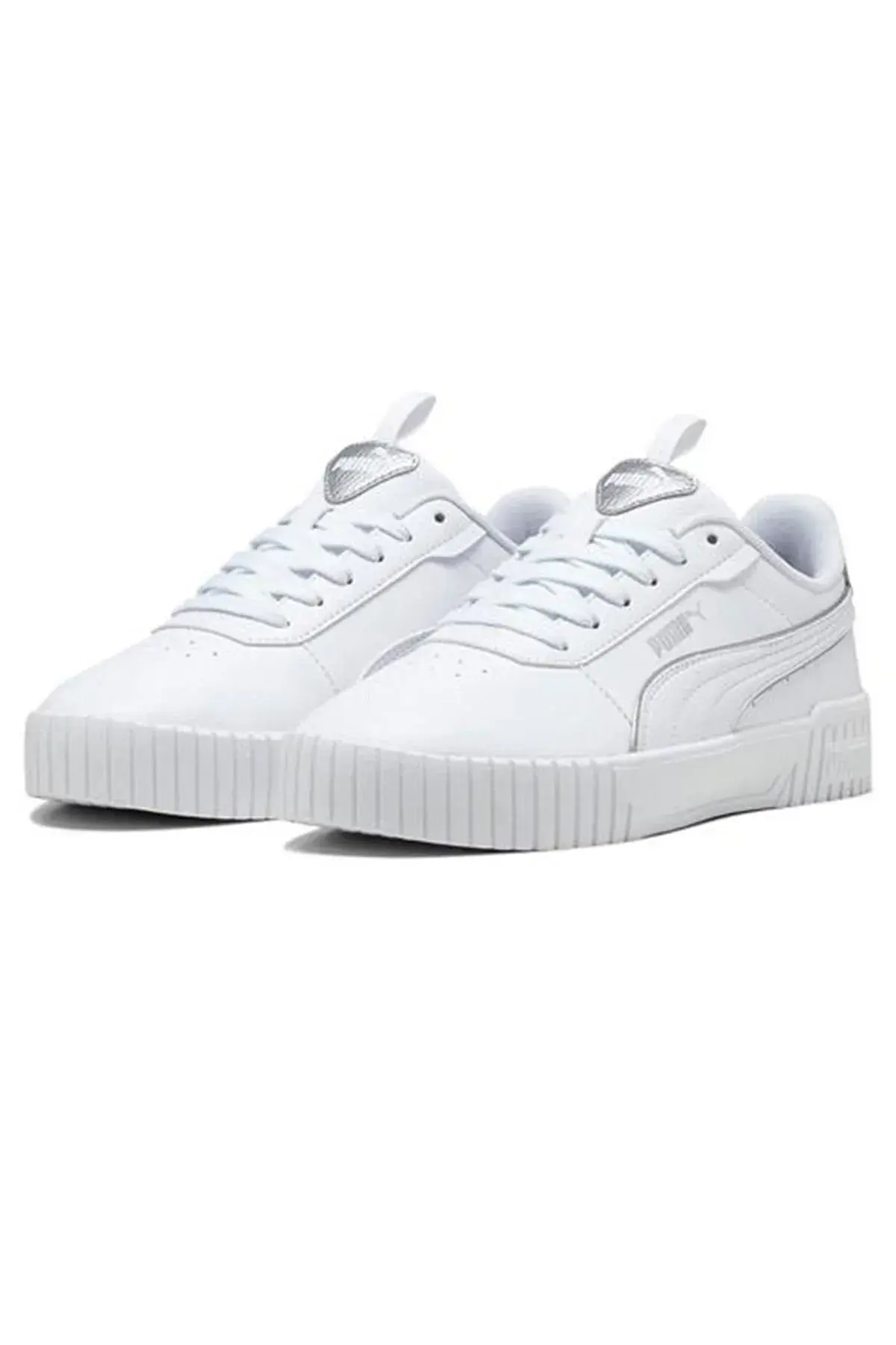 Puma Carina 2.0 Pop Up Metallics Beyaz Kadın Günlük Spor Ayakkabı