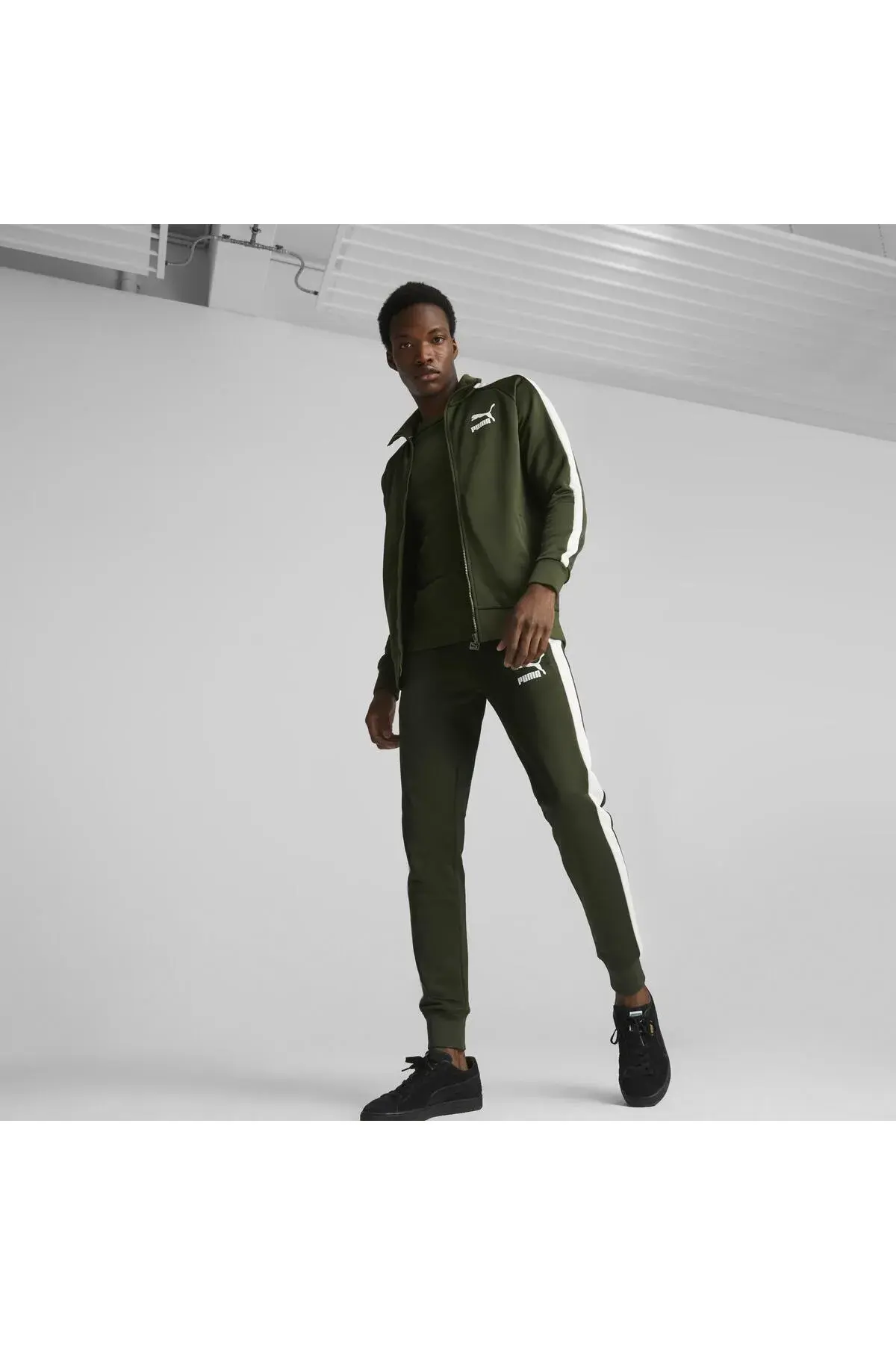 Puma T7 ICONIC Track Jacket (s) PT Yeşil Erkek Fermuarlı Sweatshirt