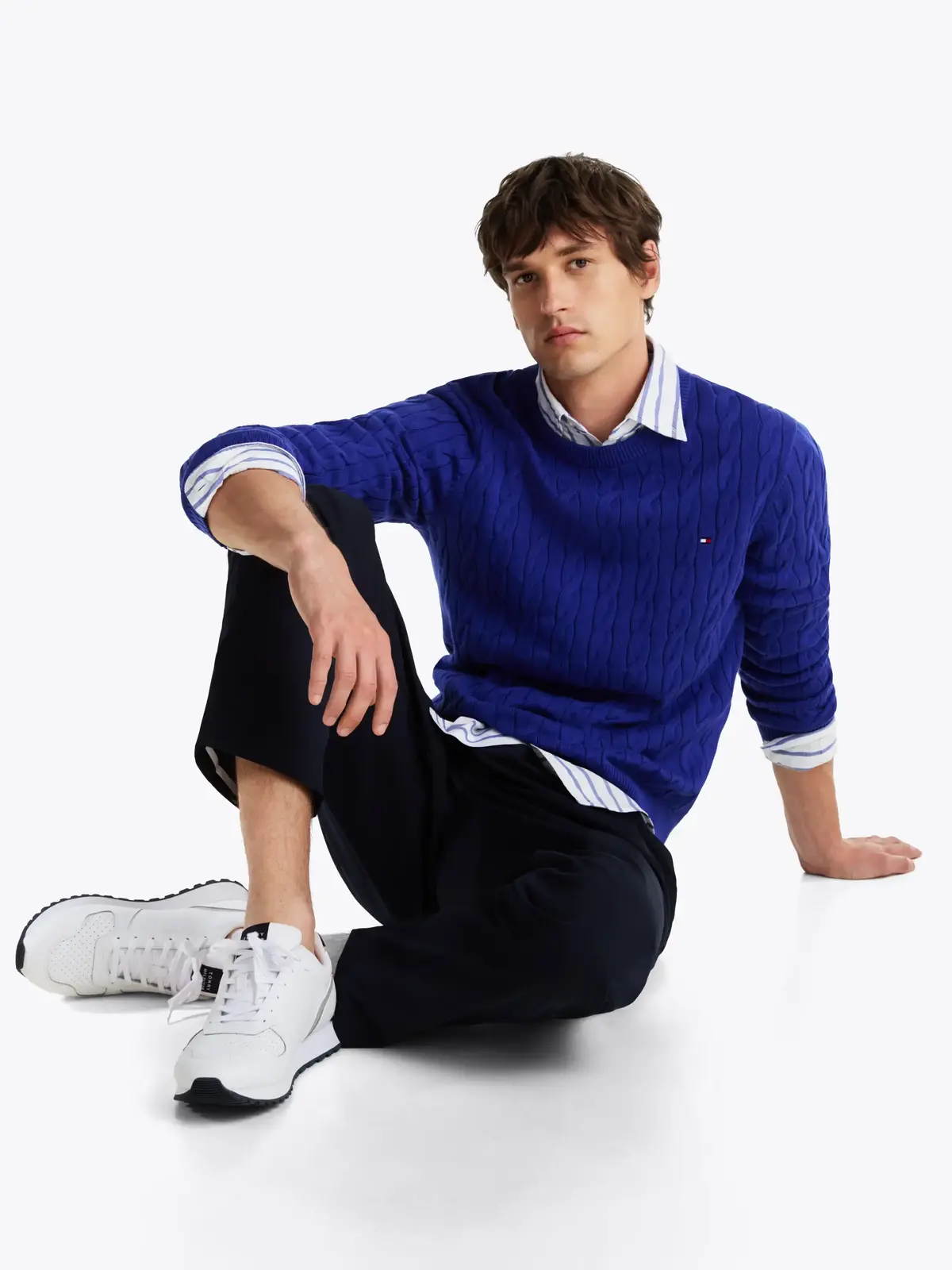 Tommy Hilfiger NEW RUNNER EVA MIX L, YBS Beyaz Erkek Spor Ayakkabı & Sneaker