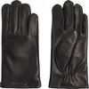 Calvin Klein STITCHED LEATHER GLO Erkek Siyah Eldiven