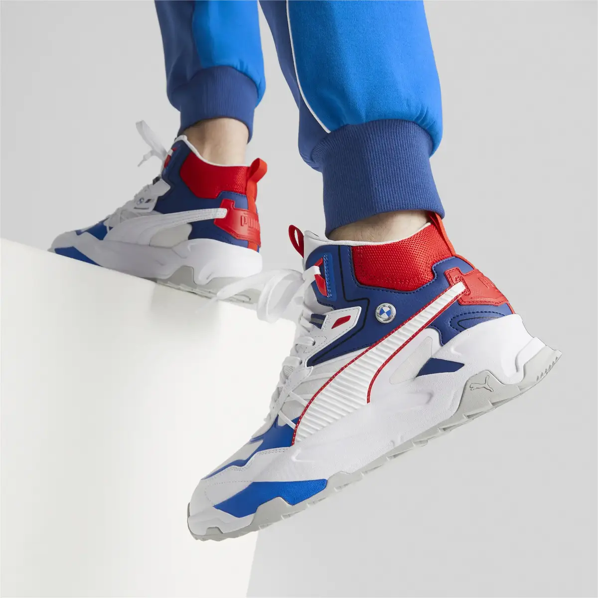 Puma BMW MMS Trinity Mid WTR Beyaz Erkek Günlük Spor Ayakkabı
