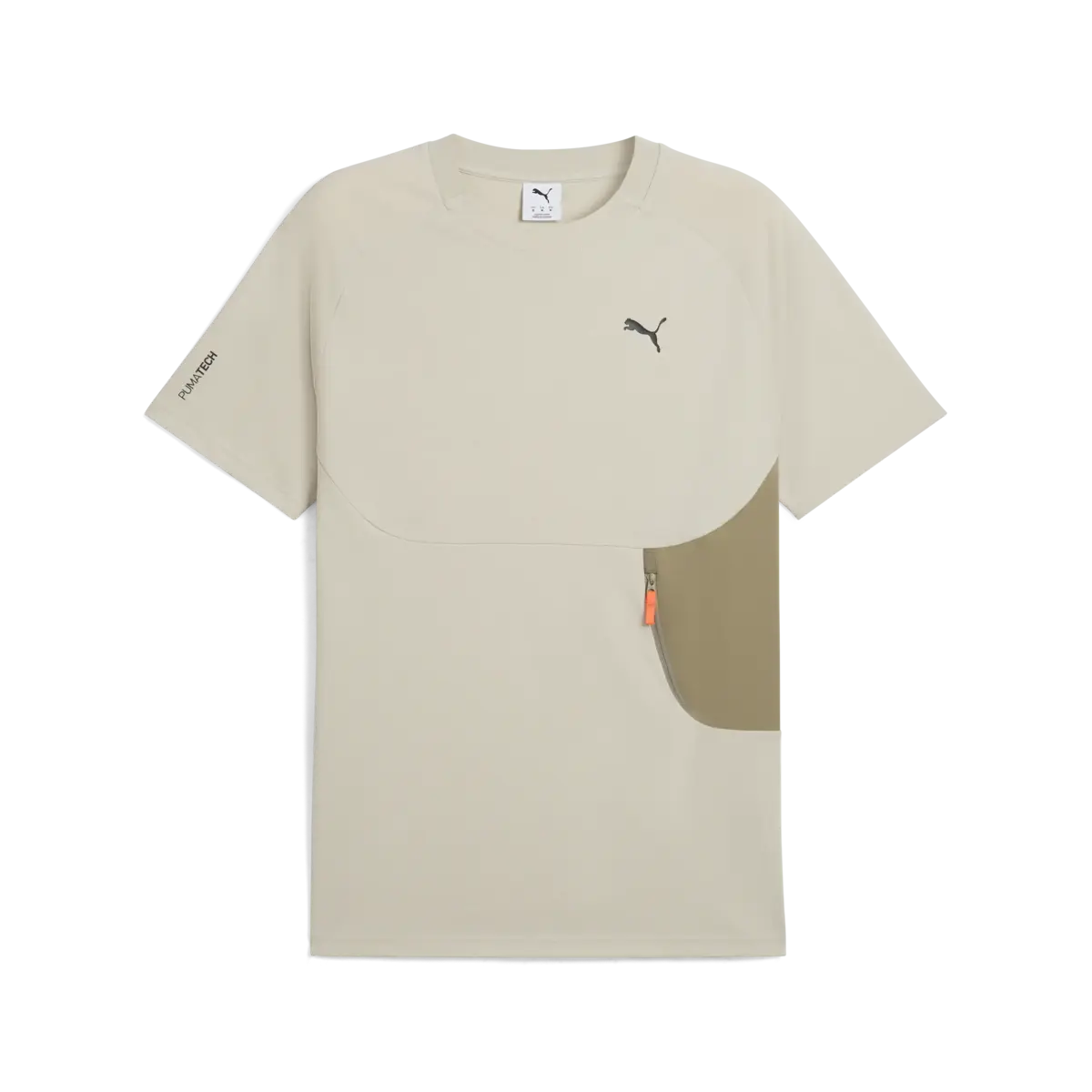 Puma PUMATECH Pocket Tee Bej Erkek T-Shirt