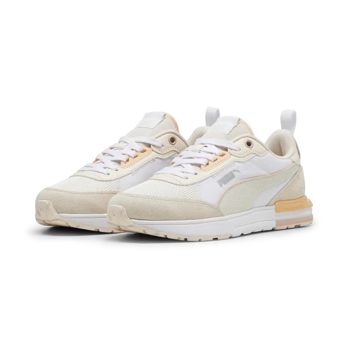 Puma R22 Krem Kadın Spor Ayakkabı & Sneaker