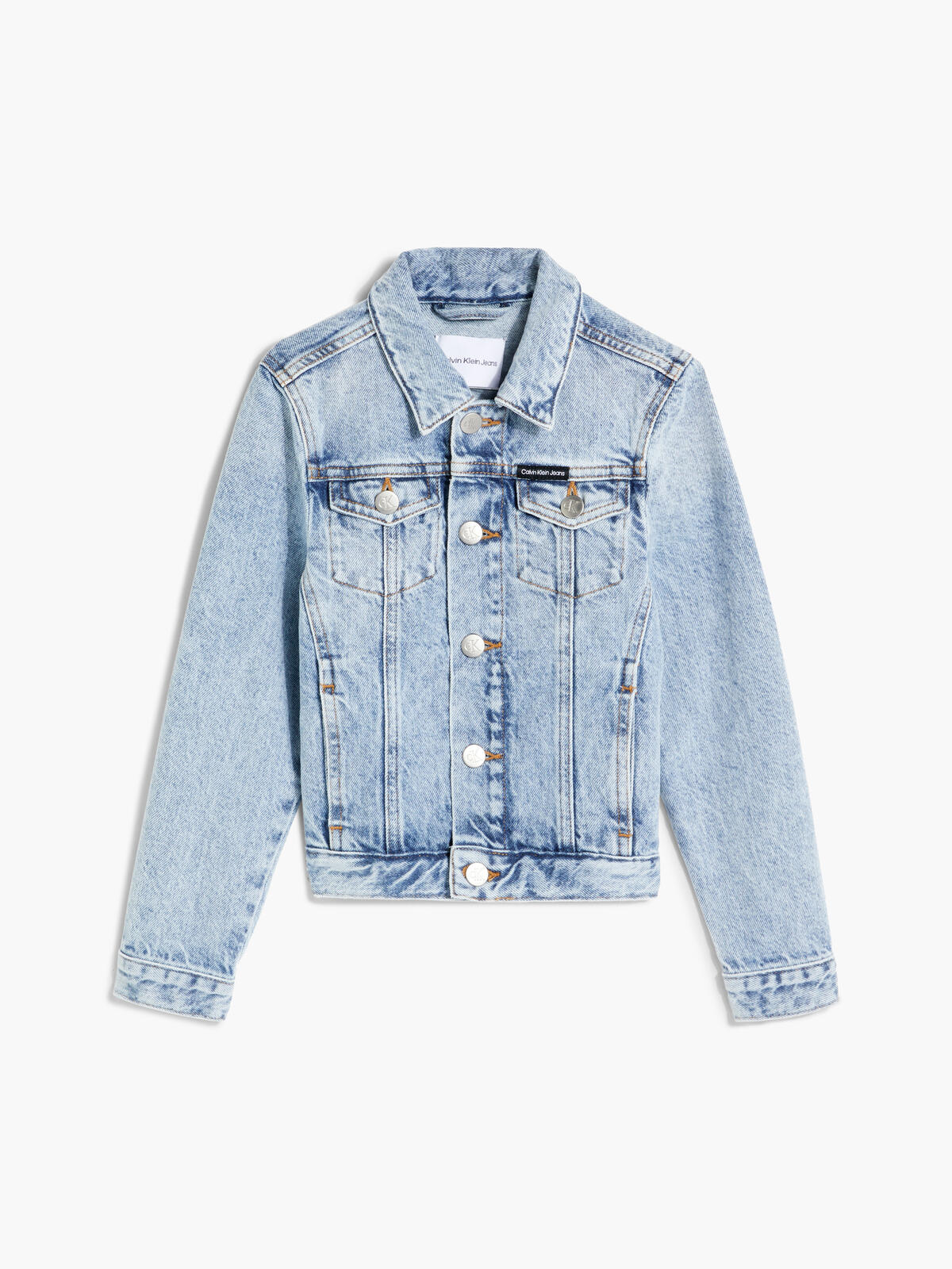 Calvin Klein SALT PEPPER BLUE DEN Kadın Mavi Kot Ceket