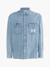 Calvin Klein OVERSIZED DENIM SHIR Erkek Mavi Gömlek