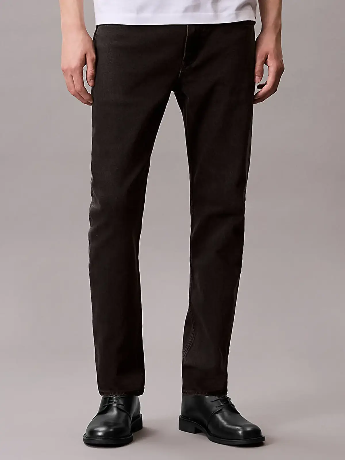 Calvin Klein SLIM TAPER BLACK OIL SLICK JEAN Siyah Erkek Jeans Calvin Klein SLIM TAPER BLACK OIL SLICK JEAN Siyah Erkek Jeans