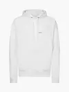 Calvin Klein TRIPLE LOGO FLOCK CO Erkek Beyaz Hoodie