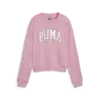 PUMA SQUAD Crew TR Kadın Pembe Sweatshirt