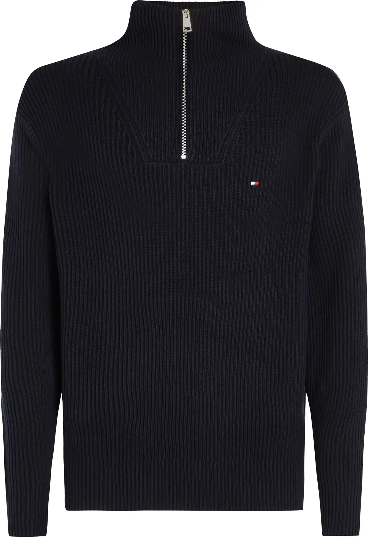 Tommy Hilfiger CHUNKY COTTON RIB NA, 0GY Lacivert Erkek Kazak
