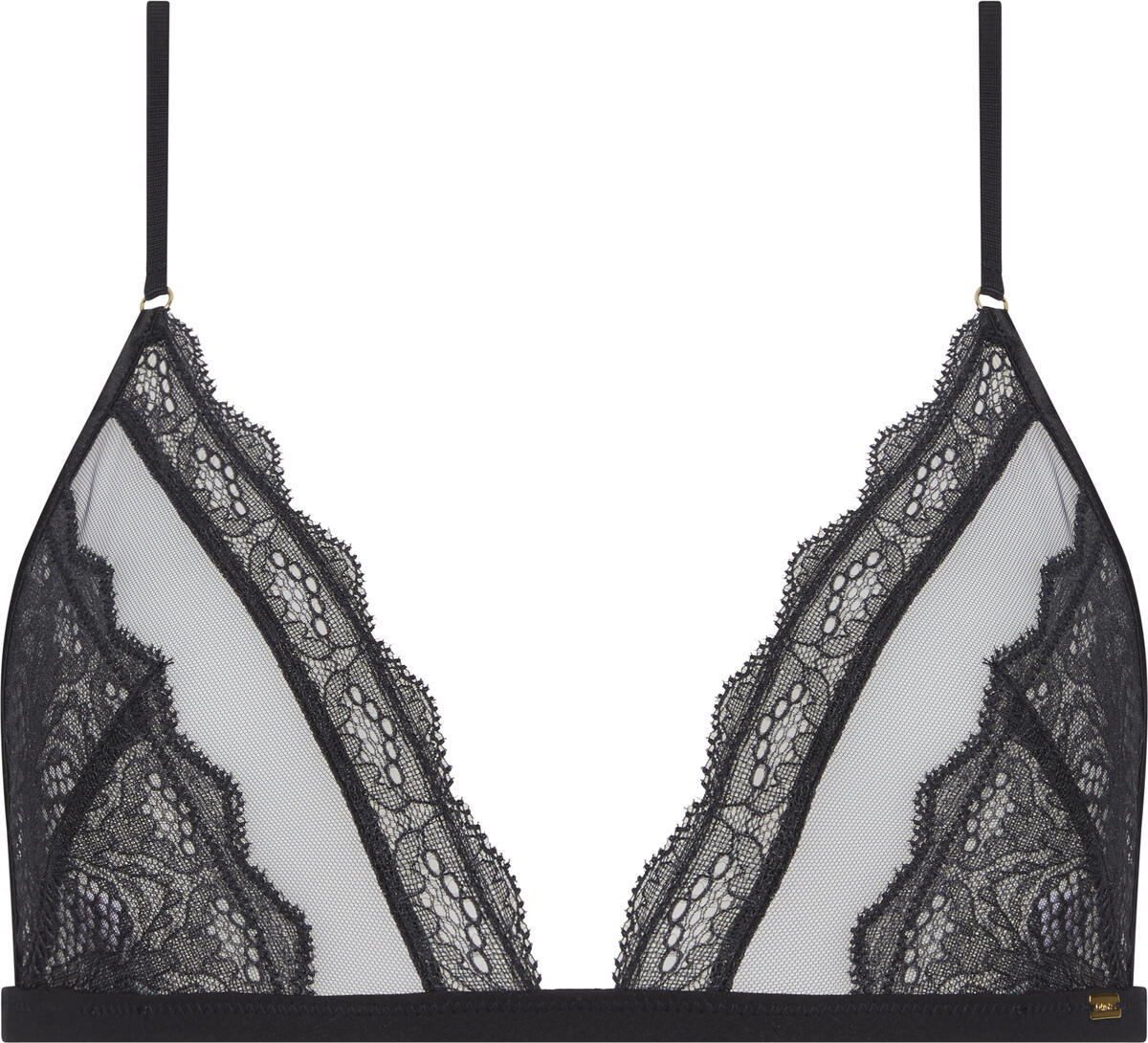 Calvin Klein UNLINED TRIANGLE Kadın Siyah Sütyen