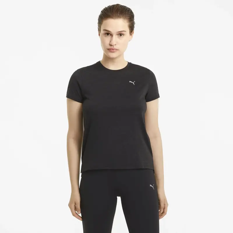 Puma Run Favorıte Heather Ss Tee W Siyah Kadın T-Shirt