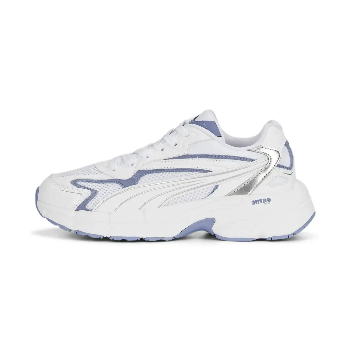 Puma Teveris NITRO Metallic Wn Beyaz Kadın Günlük Spor Ayakkabı