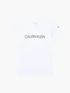 Calvin Klein INSTITUTIONAL SLIM T Kadın Beyaz T-Shirt