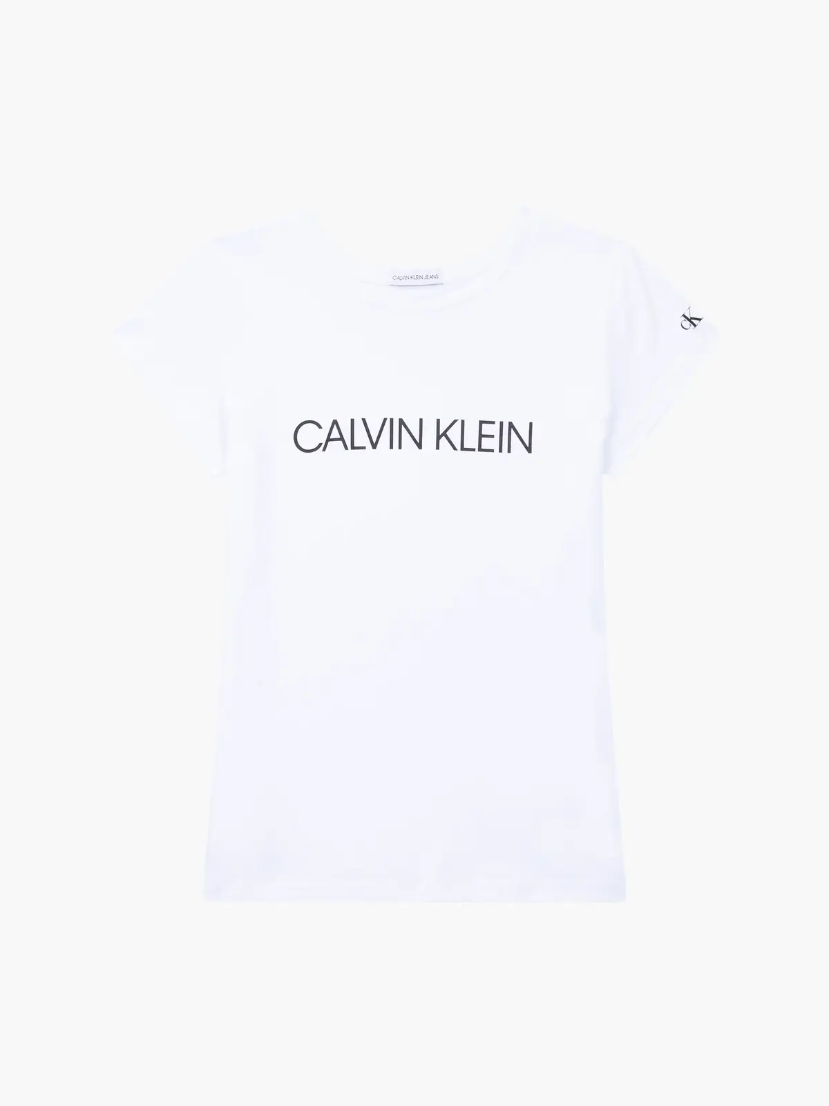 Calvin Klein INSTITUTIONAL SLIM T Kadın Beyaz T-Shirt