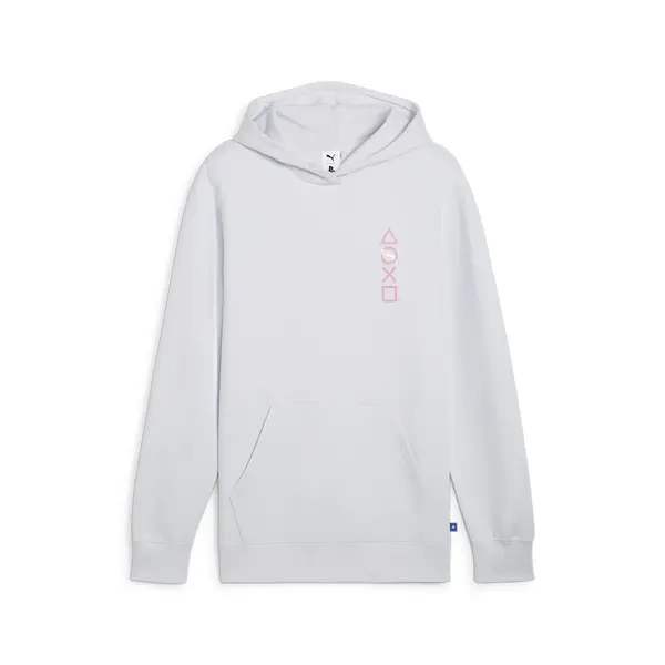 Puma X PLAYSTATION Graphic Hoodie DK Açık Gri Erkek Sweatshirt