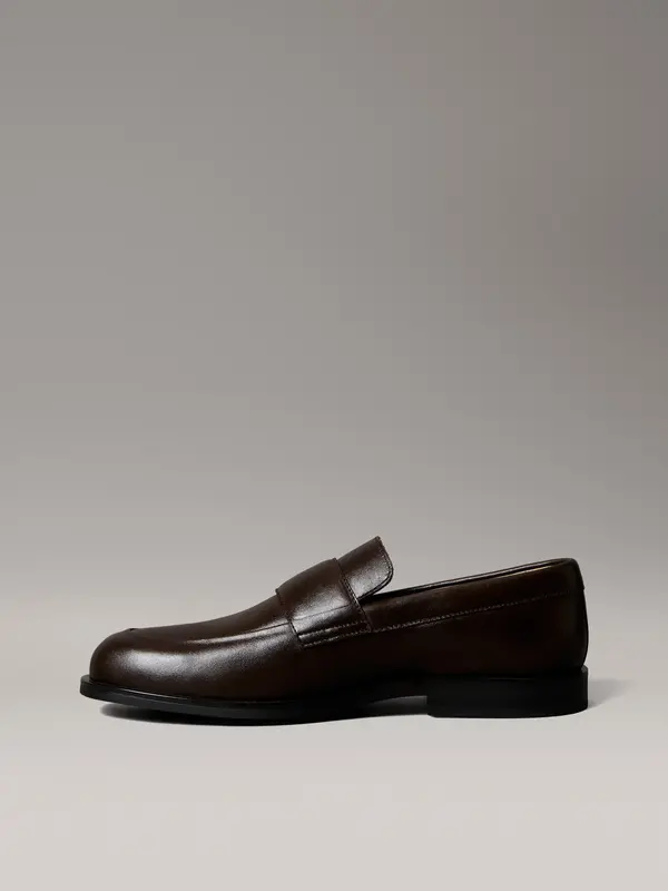 Calvin Klein ESS RUBBER BAND LOAFERS Kahverengi Erkek Loafer Ayakkabı