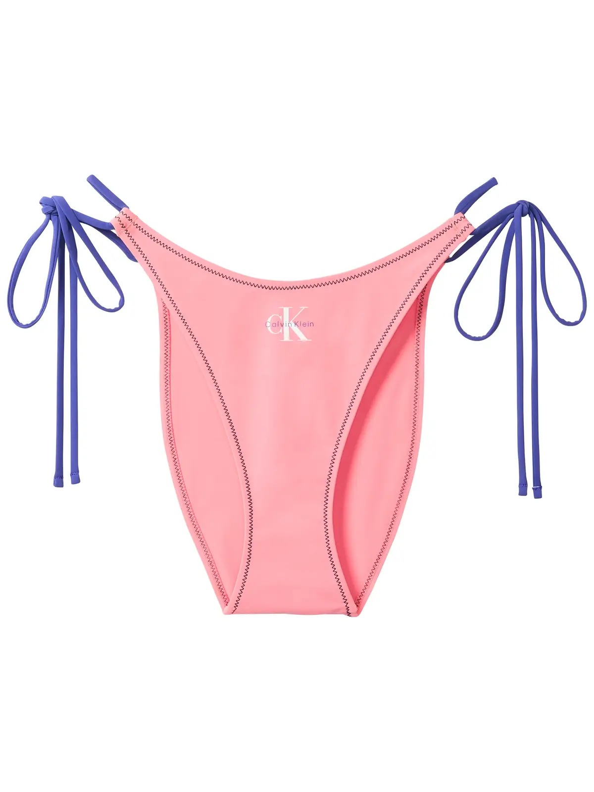 Calvin Klein SIDE TIE BOTTOM Pembe Bağlama Detaylı  Bikini Alt