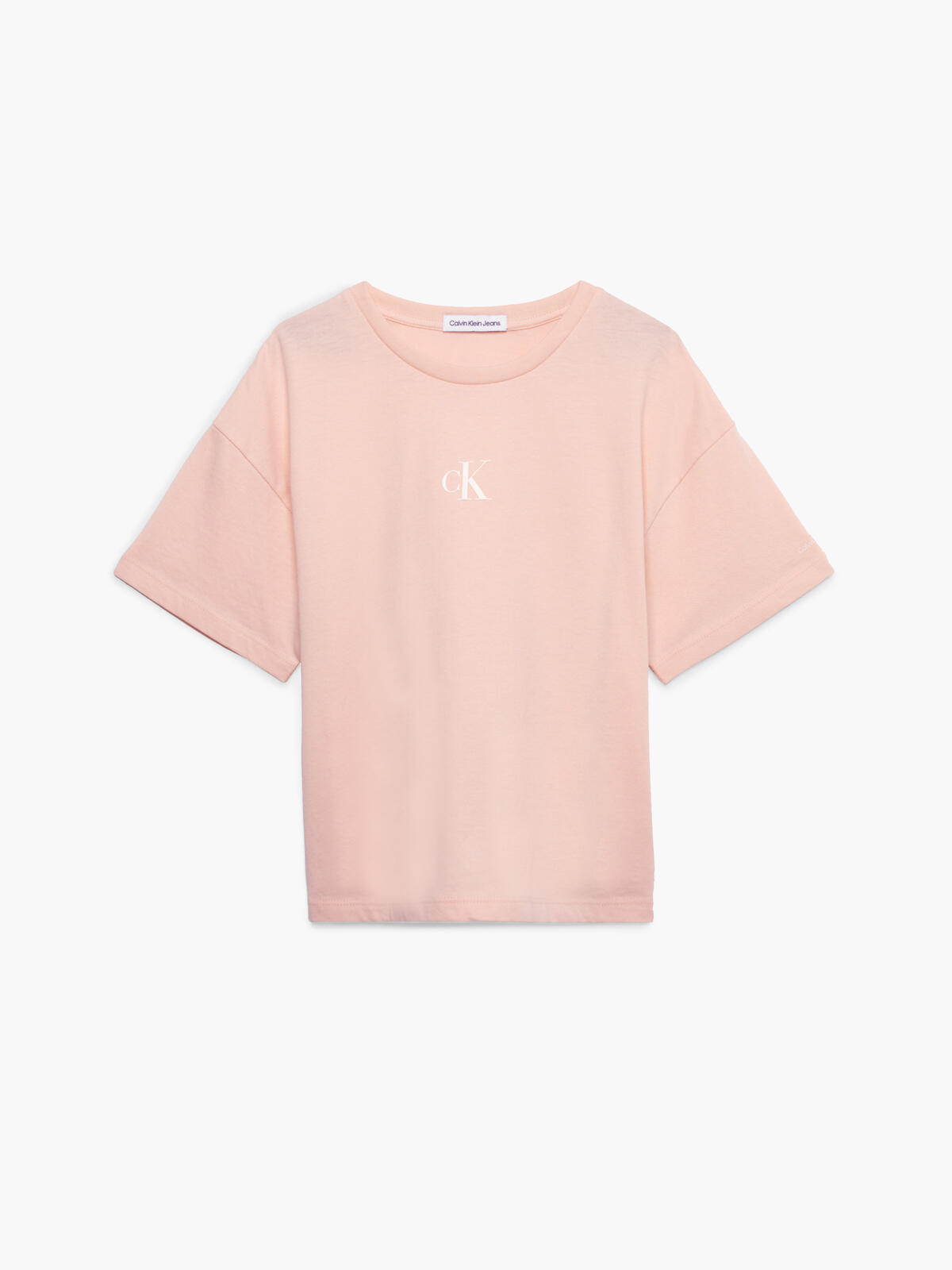 Calvin Klein CK LOGO BOXY T-SHIRT Kadın Pembe T-Shirt