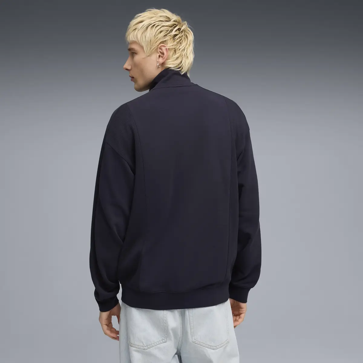 PUMA CLASS Relaxed Pinnacle Track Jacket Lacivert Erkek Ceket
