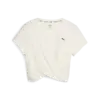 Puma STUDIO YOGINI LITE TWIST TEE Beyaz Kadın T-Shirt