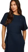 Tommy Hilfiger MODERN CODY DRESS, C1G Lacivert Kadın Elbise-Etek