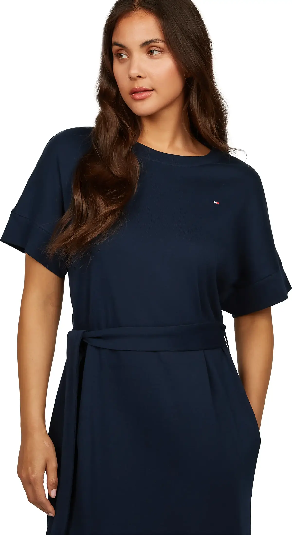 Tommy Hilfiger MODERN CODY DRESS, C1G Lacivert Kadın Elbise-Etek