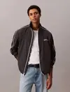 Calvin Klein LS CRINKLE STAND COLLAR TRACK JA Antrasit Erkek Ceket