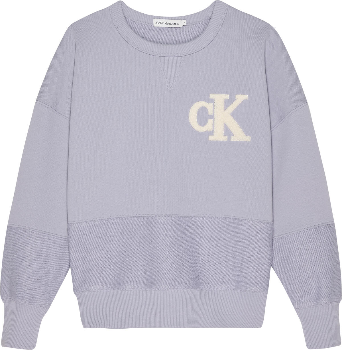 Calvin Klein TOWELLING MONO CN SW Erkek Lila Sweatshirt