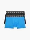 Calvin Klein 2PK TRUNK Erkek Mavi Boxer Set