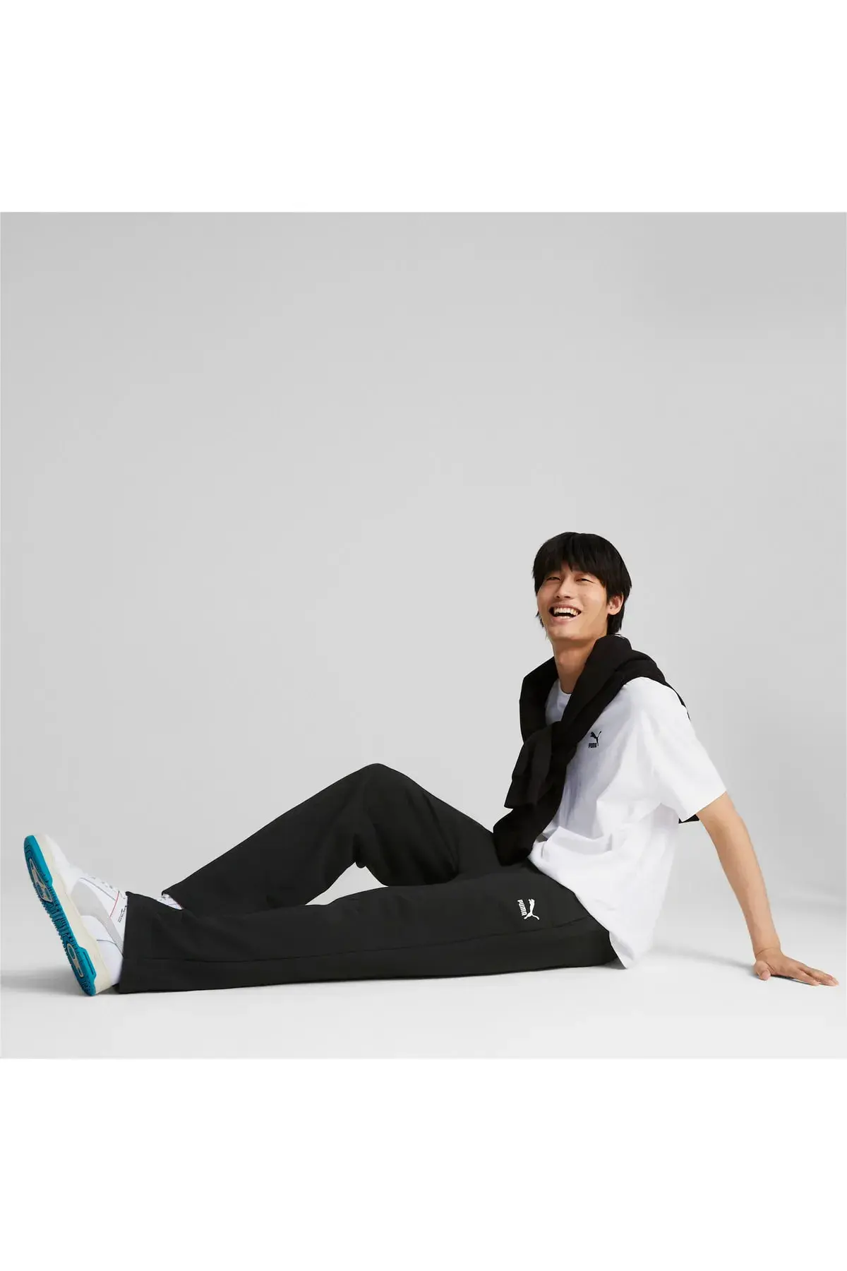 Puma Classics Straight Sweatpants TR Siyah Erkek Eşofman Altı