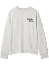 Calvin Klein LS PREMIUM TERRY GRP, P74 Krem Erkek Sweatshirt