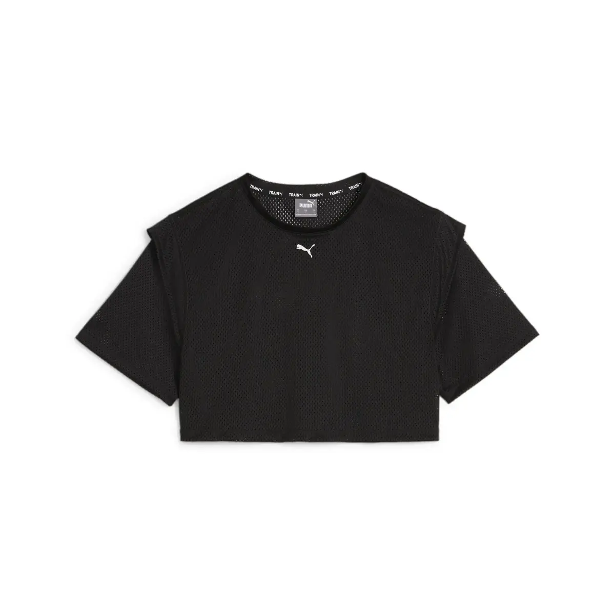 Puma FIT MOVE MESH CROP TEE Siyah Kadın T-Shirt