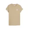 Puma CLASSICS Ribbed Slim Tee Açık Kahve Kadın T-Shirt