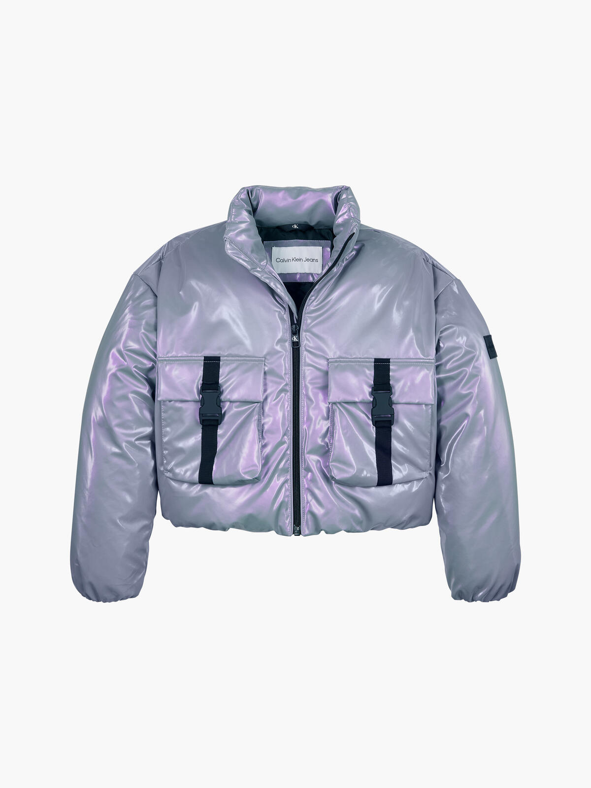 Calvin Klein HYPER SHIMMER PADDED Kadın Lila Şişme Mont