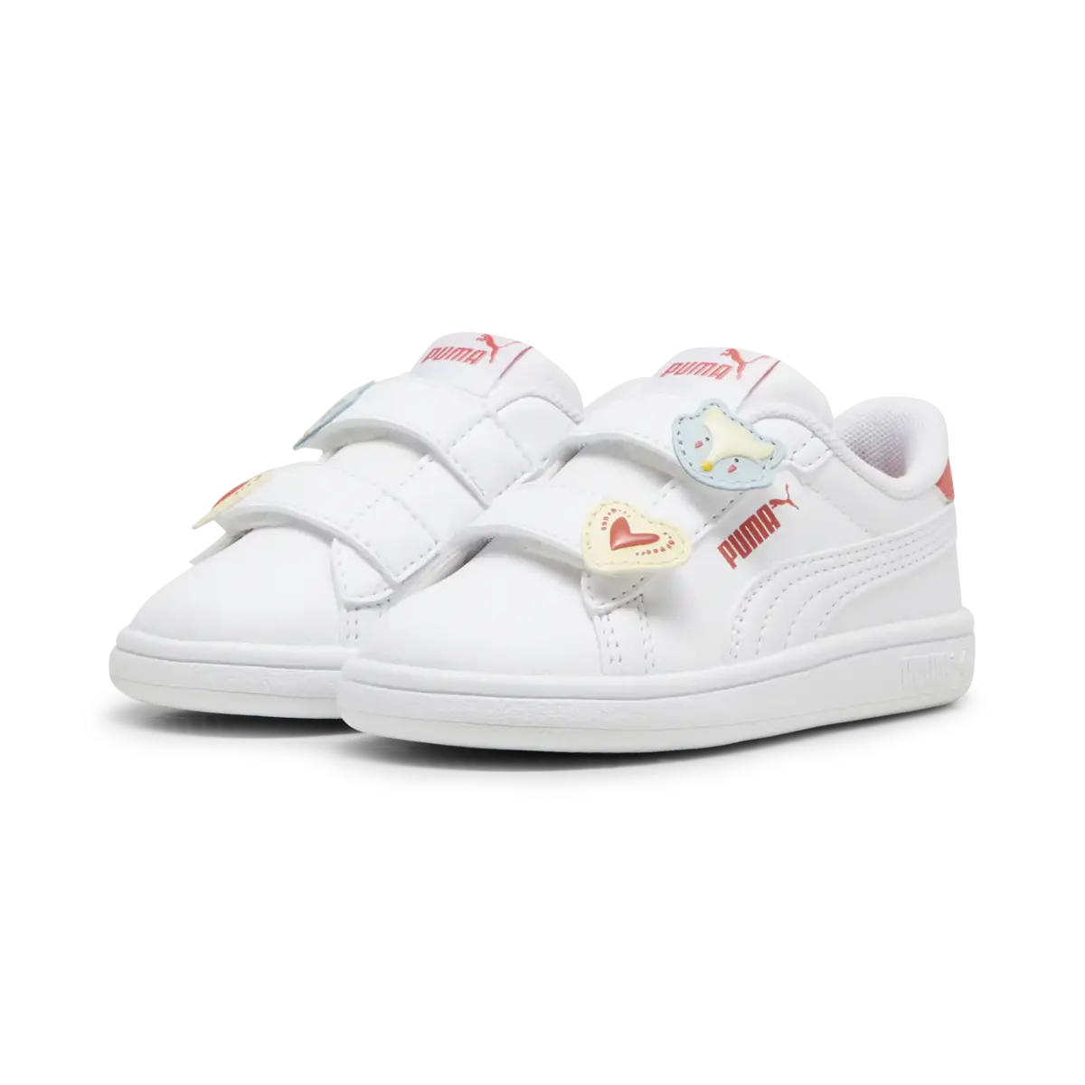 Puma Smash 3.0 Badges V Inf Beyaz Bebek/Çocuk Spor Ayakkabı
