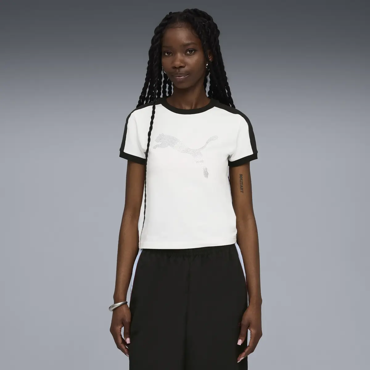 Puma FENTY x T7 Slim Tee Beyaz Kadın T-Shirt & Polo