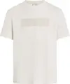 Calvin Klein TEXTURED EMBROIDERY, YAS Krem Erkek T-Shirt & Polo