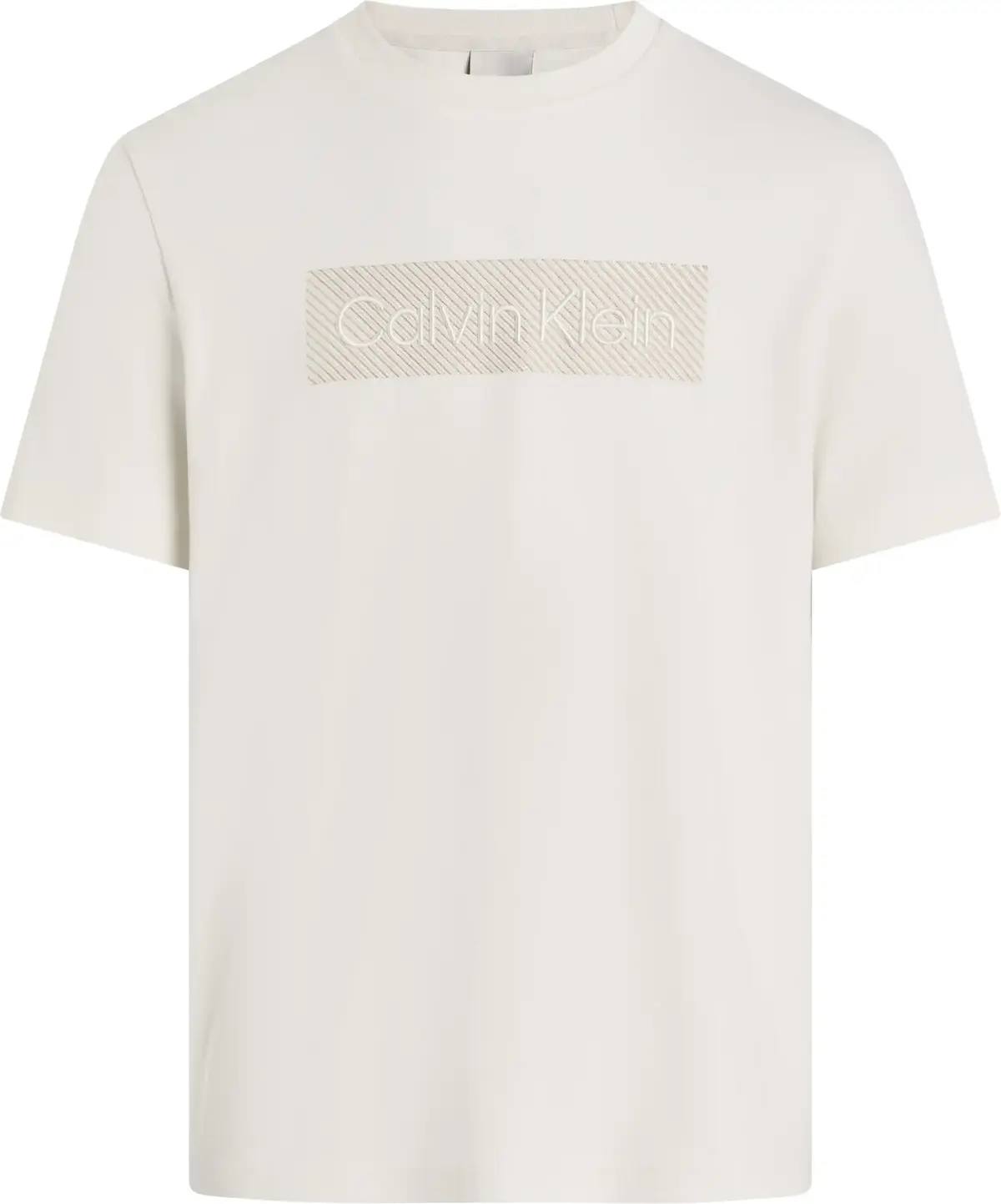 Calvin Klein TEXTURED EMBROIDERY, YAS Krem Erkek T-Shirt & Polo