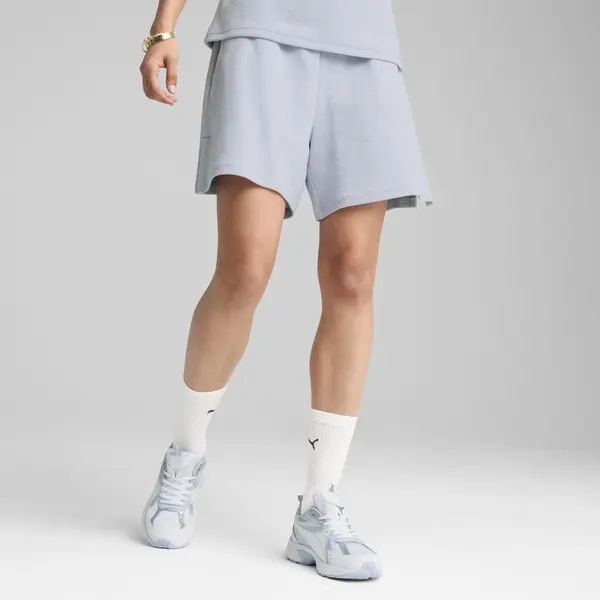 PUMA HER High-Waist Shorts Mavi Kadın Şort