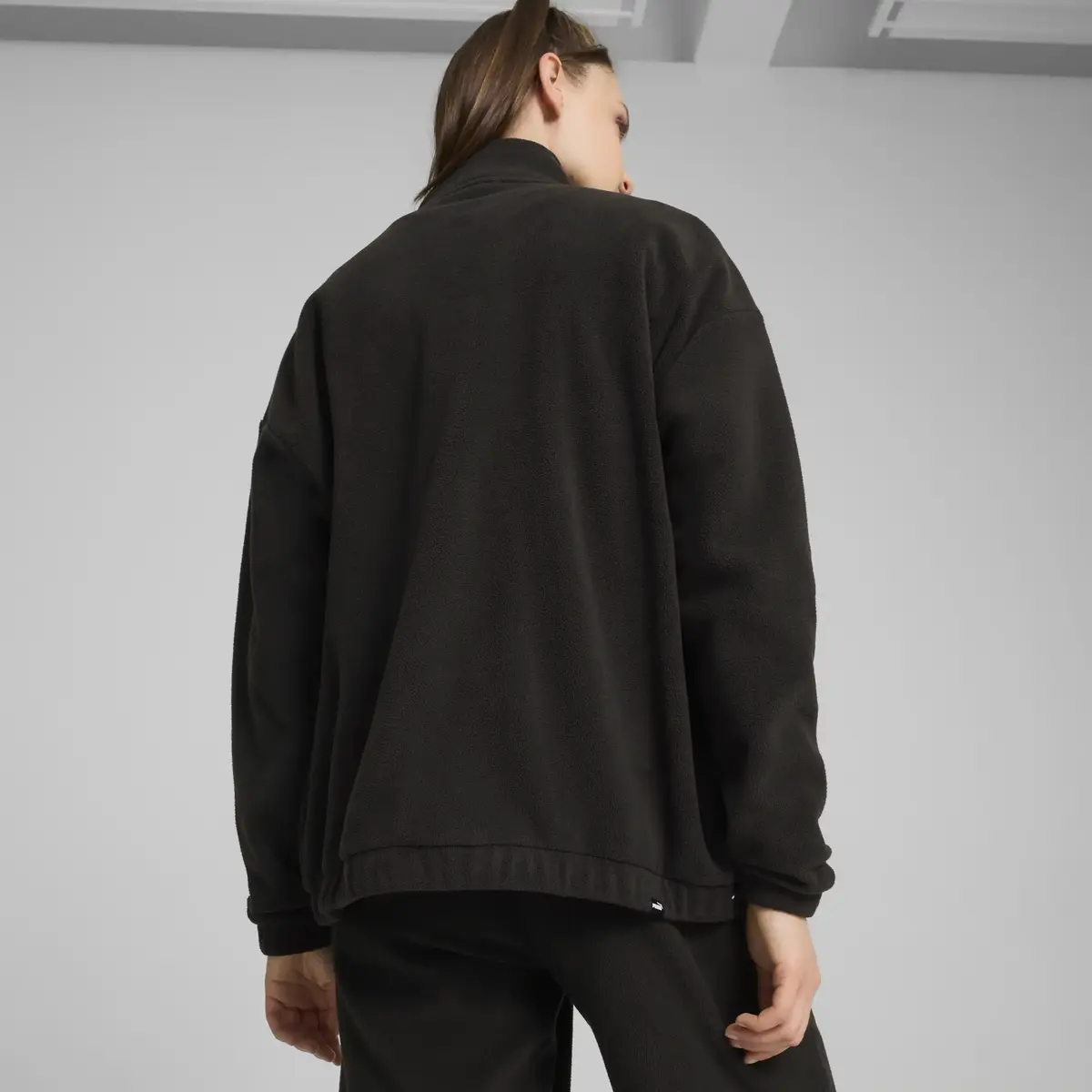 Puma ESS ELEVATED Jacket Siyah Kadın T-Shirt & Polo